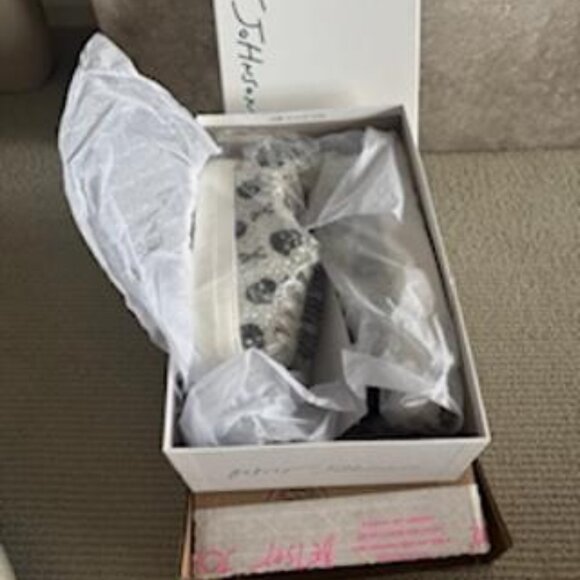 Betsey Johnson Shoes - Betsy Johnson  Skulls Rhinestone Shoes, Size 9.5